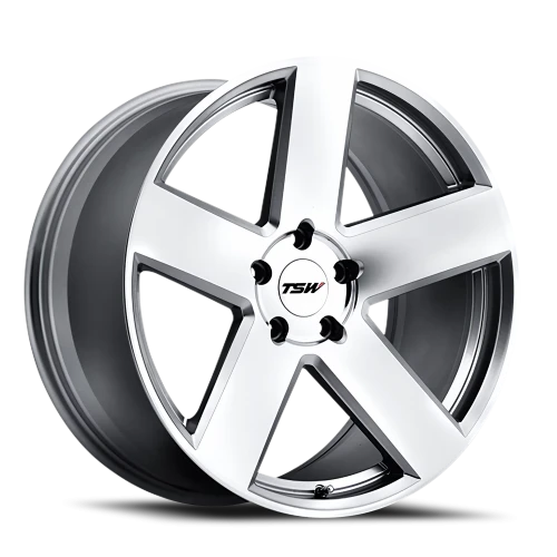 TSW Bristol SL 20x10 +40 5x120mm 76.1mm Silver Mirror Cut Face