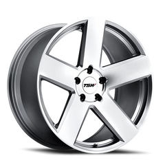 TSW Bristol SL 22x10.5 +44 5x112mm 66.6mm Silver Mirror Cut Face