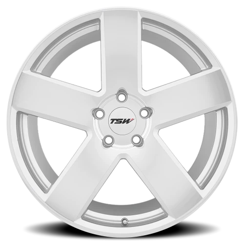 TSW Bristol SL 20x10 +40 5x120mm 76.1mm Silver Mirror Cut Face