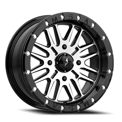 MSA Brute Beadlock M37 18x7 +10 4x156mm 132mm Gloss Black Machined