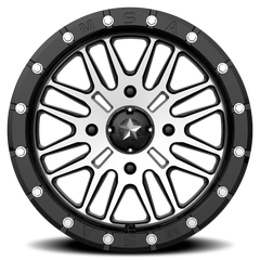 MSA Brute Beadlock M37 18x7 +10 4x156mm 132mm Gloss Black Machined