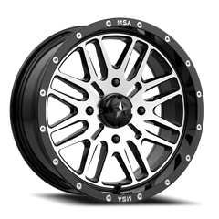 MSA Brute M38 18x7 +10 4x156mm 132mm Gloss Black Machined