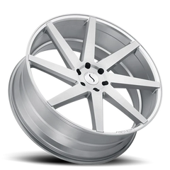 Status Brute SL 22x9.5 +35 5x112mm 66.6mm Silver Brushed Machined Face