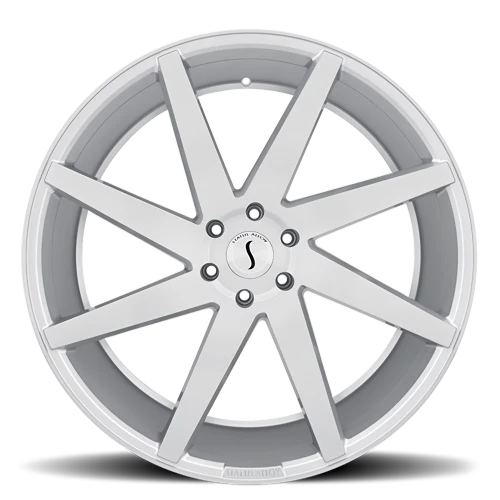 Status Brute SL 22x9.5 +35 5x112mm 66.6mm Silver Brushed Machined Face