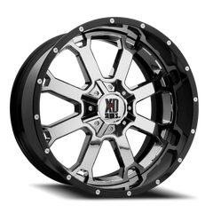 XD Series Buck 25 XD202 CH-GBL 20x12 -44 5x127mm 72.6mm Chrome  Gloss Black-Milled Lip