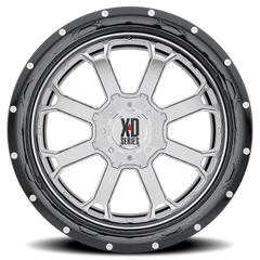 XD Series Buck 25 XD202 CH-GBL 20x12 -44 5x127mm 78.3mm Chrome  Gloss Black-Milled Lip