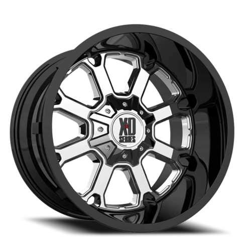 XD Series Buck 25 XD825 P 20x10 -24 5x139.7mm 110.1mm PVD  Gloss Black Lip