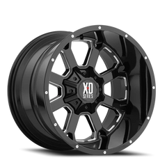 XD Series Buck 25 XD825 GB-M 20x10 -24 5x127mm 78.3mm Gloss Black Milled