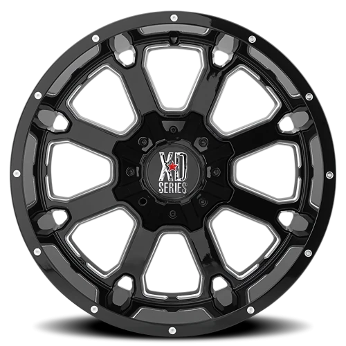 XD Series Buck 25 XD825 GB-M 20x9 +0 8x170mm 125.5mm Gloss Black Milled