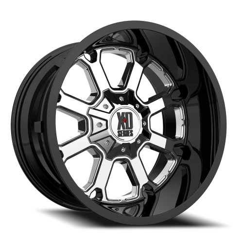 XD Series Buck 25 XD825 P 22x10 -18 6x135mm 106.25mm PVD  Gloss Black Lip