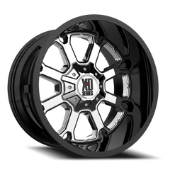 XD Series Buck 25 XD825 P 20x12 -44 5x127mm 78.3mm PVD  Gloss Black Lip