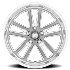US Mags Bullet U130 20x8 +1 5x120.65mm 72.7mm Textured Gunmetal Milled