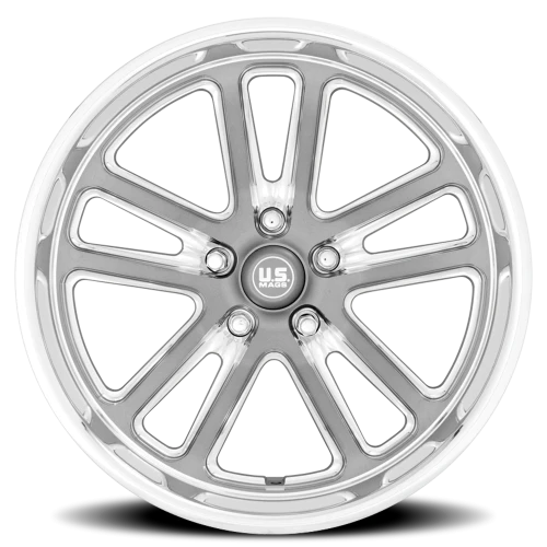 US Mags Bullet U130 18x8 +1 5x114.3mm 72.56mm Textured Gunmetal Milled