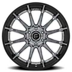 Fuel Burn FC403PB 20x9 +1 6x135mm 87.1mm Chrome  Gloss Black Lip