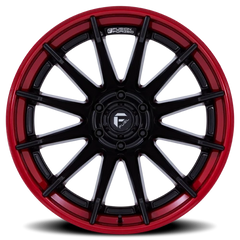 Fuel Burn FC403MQ 20x10 -18 6x139.7mm 106.1mm Matte Black Candy Red Lip