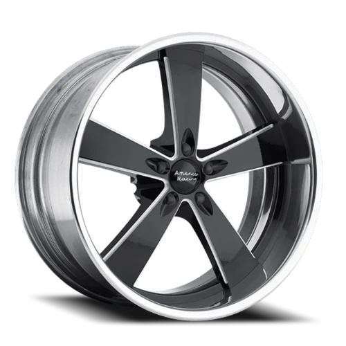 American Racing Burnout VN472 20x8.5 +16 5x115mm 72.56mm Black Milled-Polished Barrel
