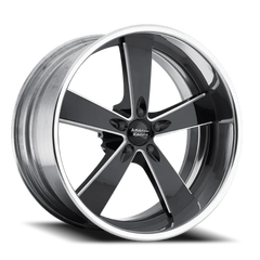 American Racing Burnout VN472 20x8.5 +16 5x115mm 72.56mm Black Milled-Polished Barrel