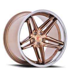 Ferrada CM1 BCP 22x9.5 +20 5x112mm 66.56mm Brushed Cobre Chrome Lip