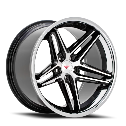 Ferrada CM1 MA 20x9 +35 5x112mm 66.56mm Machined Black Chrome Lip