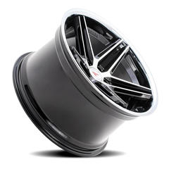 Ferrada CM1 MA 22x9.5 +20 5x112mm 66.56mm Machined Black Chrome Lip