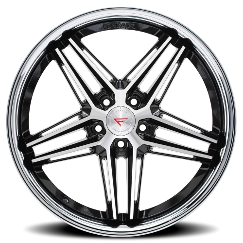 Ferrada CM1 MA 22x10.5 +40 5x112mm 66.56mm Machined Black Chrome Lip