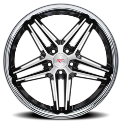 Ferrada CM1 MA 19x9.5 +45 5x112mm 66.56mm Machined Black Chrome Lip