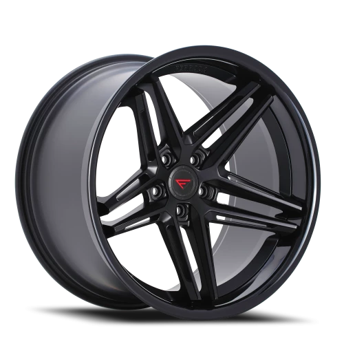 Ferrada CM1 MB 20x10.5 +40 5x112mm 66.56mm Matte Black Gloss Black Lip