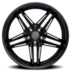 Ferrada CM1 MB 20x10.5 +25 5x114mm 73.1mm Matte Black Gloss Black Lip