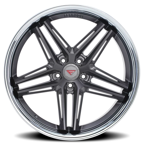Ferrada CM1 MG 22x9 +30 5x120mm 74.1mm Matte Graphite Chrome Lip