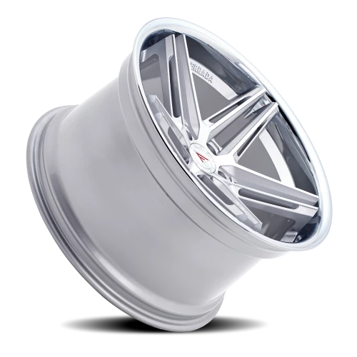 Ferrada CM1 MS 20x12 +35 5x112mm 66.56mm Machined Silver Chrome Lip