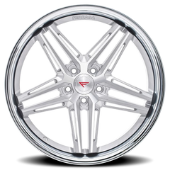 Ferrada CM1 MS 20x9 +25 5x114mm 73.1mm Machined Silver Chrome Lip