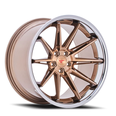 Ferrada CM2 BCP 22x9 +42 5x130mm 71.6mm Brushed Cobre Chrome Lip