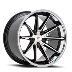 Ferrada CM2 MA 22x10.5 +42 5x114mm 73.1mm Machined Black Chrome Lip
