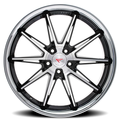 Ferrada CM2 MA 20x12 +0 5x114mm 73.1mm Machined Black Chrome Lip