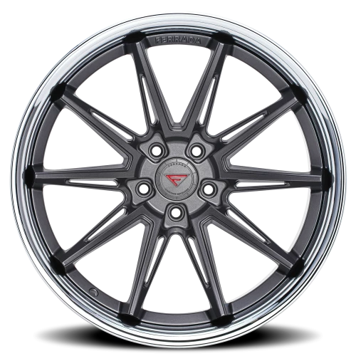 Ferrada CM2 MG 20x11 +50 5x114mm 73.1mm Matte Graphite Chrome Lip