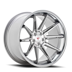 Ferrada CM2 MS 20x11 +33 5x120mm 74.1mm Machined Silver Chrome Lip