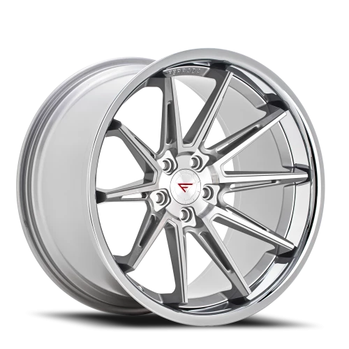 Ferrada CM2 MS 19x10.5 +42 5x120mm 72.56mm Machined Silver Chrome Lip