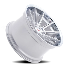 Ferrada CM2 MS 22x9 +42 5x130mm 71.6mm Machined Silver Chrome Lip