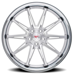 Ferrada CM2 MS 22x11 +20 5x115mm 71.6mm Machined Silver Chrome Lip
