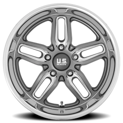 US Mags CTEN U129 20x8.5 +7 5x120.65mm 72.56mm Matte Gunmetal Milled
