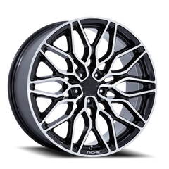 Niche Calabria 5 BD 22x9 +27 5x120mm 74.1mm Gloss Black Machined