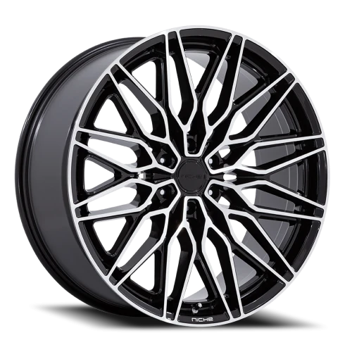 Niche Calabria 6 BD 22x9.5 +30 6x135mm 87.1mm Gloss Black Machined