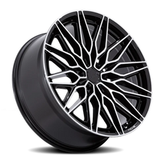 Niche Calabria 6 BD 22x9.5 +30 6x135mm 87.1mm Gloss Black Machined