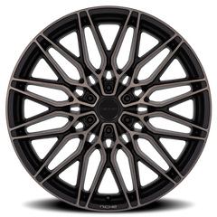 Niche Calabria 6 MT 20x9.5 +30 6x139.7mm 106.1mm Matte Black Machined Dark Tint