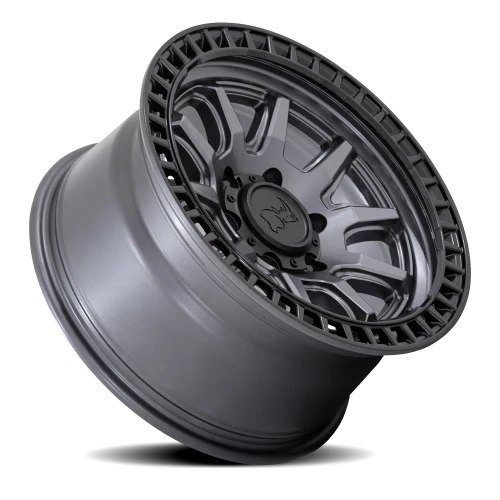 Black Rhino Calico GG 17x8.5 +0 5x127mm 71.5mm Matte Gunmetal Matte Black Lip