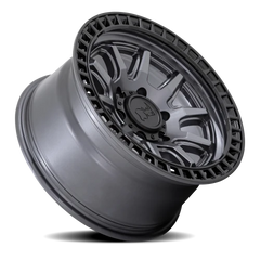 Black Rhino Calico GG 17x8.5 +34 5x120mm 74.1mm Matte Gunmetal Matte Black Lip