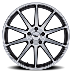 TSW Canard TW004 GBM 19x10.5 +43 5x114.3mm 72.56mm Gloss Black Machined Face