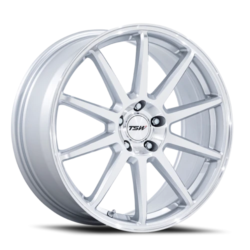 TSW Canard TW004 GSM 20x10.5 +30 5x112mm 66.56mm Gloss Silver Machined Face