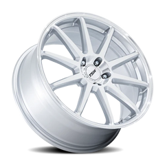 TSW Canard TW004 GSM 19x8.5 +35 5x114.3mm 72.56mm Gloss Silver Machined Face