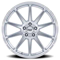 TSW Canard TW004 GSM 19x9.5 +40 5x114.3mm 72.56mm Gloss Silver Machined Face